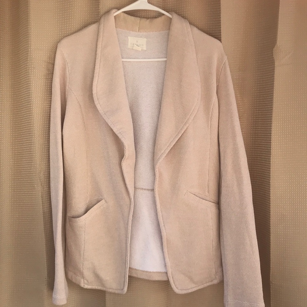 Caslon Nude Open Blazer